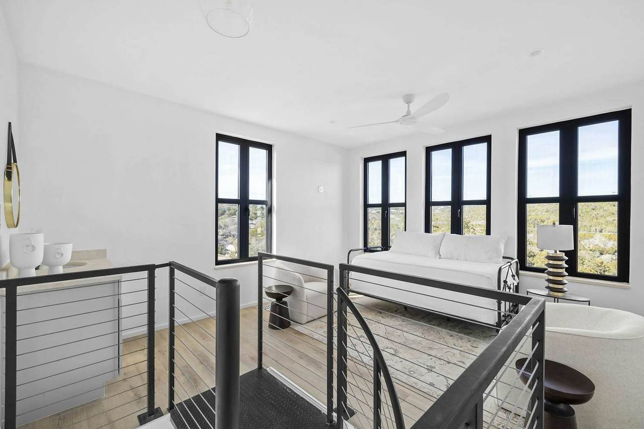 Villa 1 at Las Luces Village: the loft daybed used as extra sleeping space